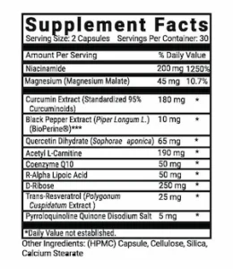 Advanced-Mitochondrial-Formula-supplement-facts
